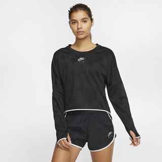 Top Nike Air Maneca Lunga Running Dama Negrii | RYBZ-46581